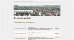 Desktop Screenshot of goetzenhain.de